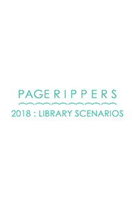 The book jacket for Page Rippers 2018, curated and edited by Peter E. Roberts and Amy Paige Condon