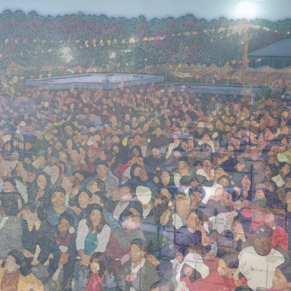 Some students gather at an outdoor concert, while others navigate college campus to get to class. Photos © Georgia Southern University and FreeImages/Afonso Lima