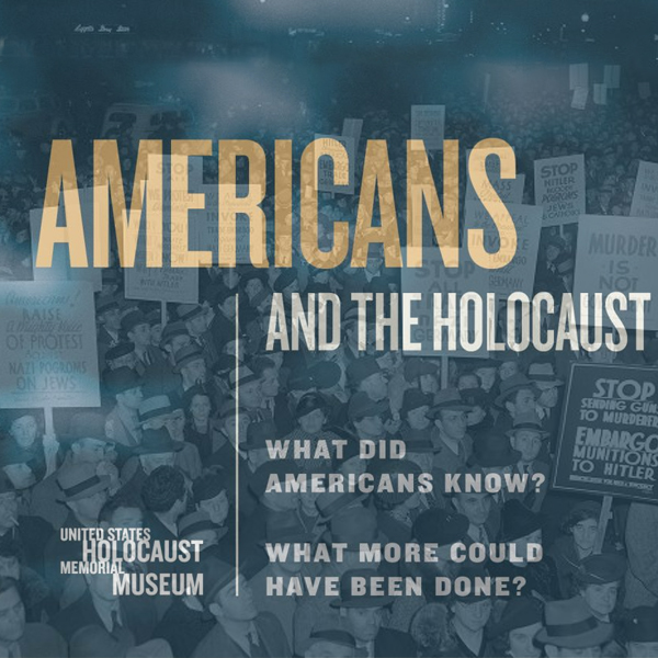 A photo of Americans protesting Nazi Germany is part of the U.S. Holocaust Memorial Museum's "Americans and the Holocaust" traveling exhibit.